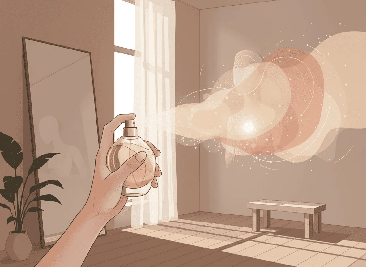 Slide Escolher um Perfume é Escolher Você: Como a Fragrância se Tornou a Prática Diária Mais Poderosa de Amor Próprio